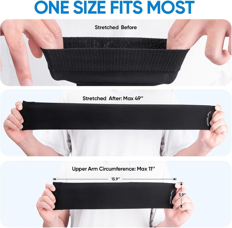 APEXUP Cooling Arm Sleeves for Men Women, UV Sun Protection UPF 50, Volleyball Arm Sleeves Compression Sleeves for Outdoor - Image 4